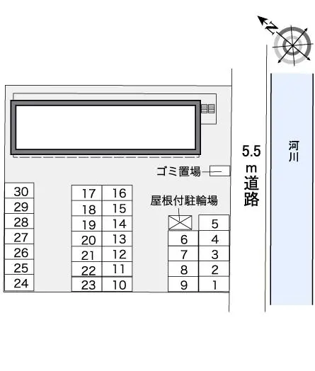 ★手数料０円★福山市南蔵王町　月極駐車場（LP）